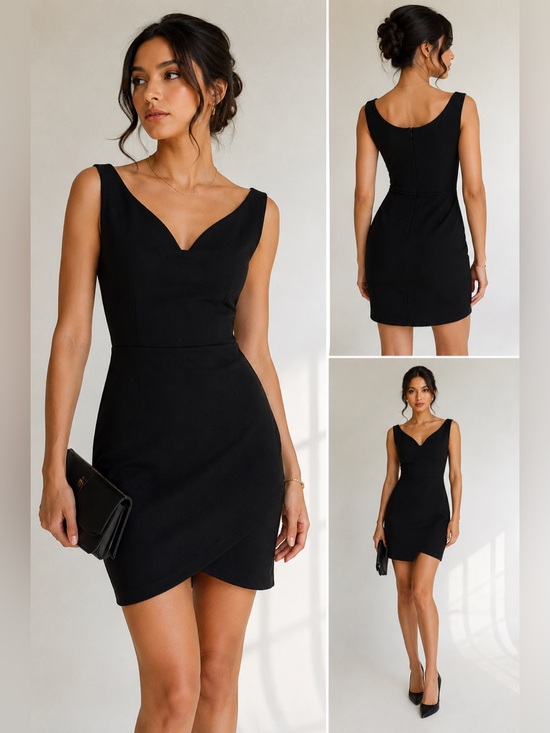 Babaton Dresses & Skirts - Babaton Onyx Dress Size 4 Black Bodycon Mini Dress